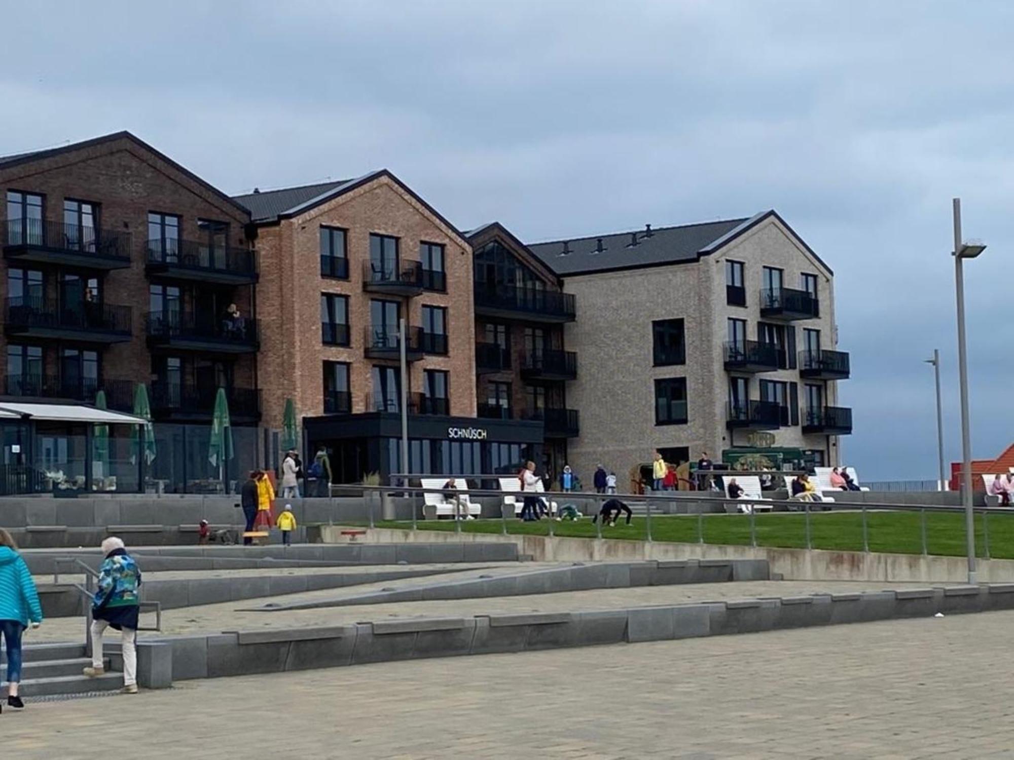 Strandkorb Buesum Exklusiv,Hafennaehe Buitenkant foto
